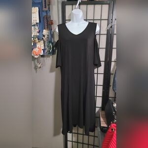 H by HALSTON LBD Cold Shoulder M